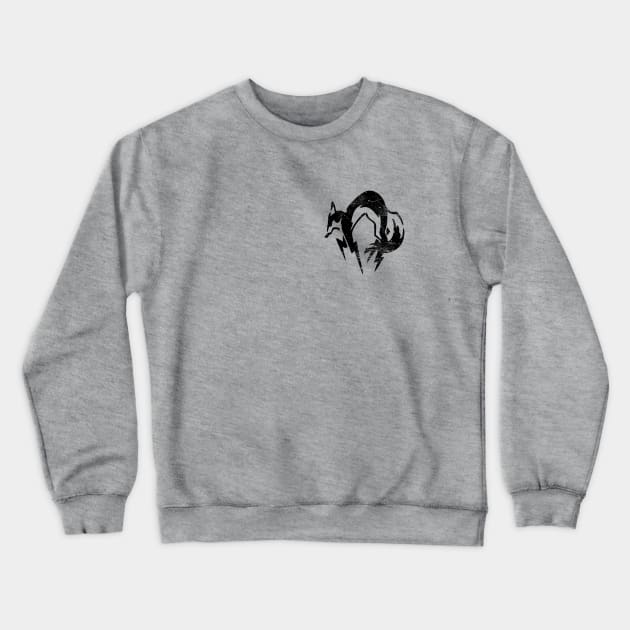 Fox Hound Crewneck Sweatshirt by sketchfiles
